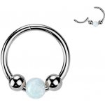 Šperky4U piercing segment s opálem titan TIT1520-1008 – Zboží Mobilmania