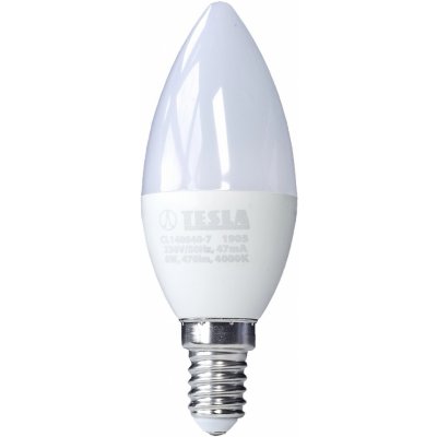 Tesla Lighting LED žárovka Candle E14, 6 W, 470 lm, 4000 K – Hledejceny.cz