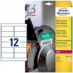 Avery Zweckform Etikety pro laser 10 listů A4 bílé 99,1 x 42,3 mm ultra odolné vůči počasí L7913-10 – Zboží Dáma