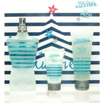 Jean Paul Gaultier Le Bea Male EDT 125 ml + sprchový gel 75 ml + balzám po holení 30 ml dárková sada – Zboží Mobilmania