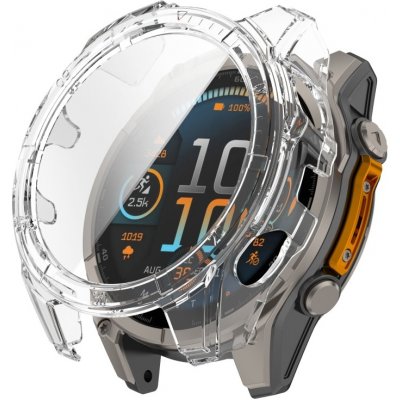 VSECHNONAMOBIL 93784 LUNET FULL COVER Plastový kryt se sklem pro Garmin Fenix 8 AMOLED 47mm TRANSPARENT – Zboží Živě
