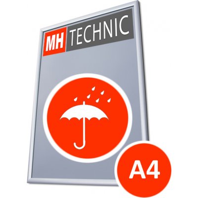 MH Technic s.r.o. Klaprám A4 pro venkovní použití, ostrý roh, profil 25 mm – Zboží Živě