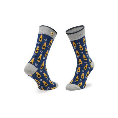 Cabaïa pánské klasické ponožky Brono & Alix SOKFW2122 Tmavomodrá