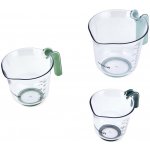 Odměrky KitchenCraft sada 3 ks stohovatelné džbánky 250 ml 500 ml 1000 ml plast barevné rukojeti vaření pečení KCMJUG3PCGR – Sleviste.cz