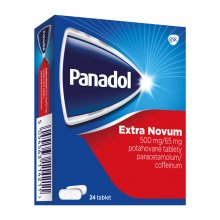 PANADOL EXTRA NOVUM POR 500MG/65MG TBL FLM 24 IV