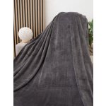 MKLuzkoviny.cz deka mikroplyš Exclusive Laura tmavě šedá 150x200 – Zboží Dáma