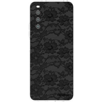 Picasee silikonový průhledný obal pro Sony Xperia 10 IV 5G - Black Elegance – Zboží Živě