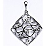 Čištín Stříbrný přívěšek s čirými zirkony P 1427 – Zboží Mobilmania