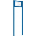 PROCITY Venkovní elegantní vitrína Tradition, 2 x A4, včetně sloupků, modrá | Zboží Auto