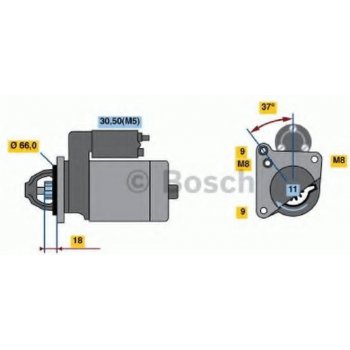 BOSCH Startér BO 0986021651