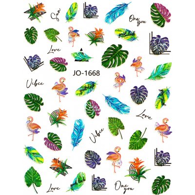 Samolepky na nehty Laser Leaf JO 1668 – Zboží Dáma