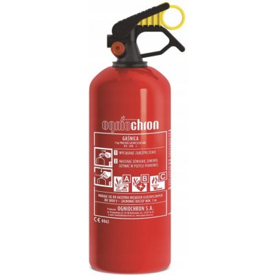 Ogniochron Práškový hasicí přístroj GP-1x ABC/M, 1 kg – Zboží Dáma