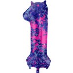 Folat Foliová číslice Paint Splash 0 86 cm – Zboží Dáma
