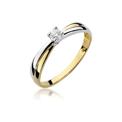 Nubis zlatý zásnubní prsten s diamantem W 230GW – Zboží Mobilmania