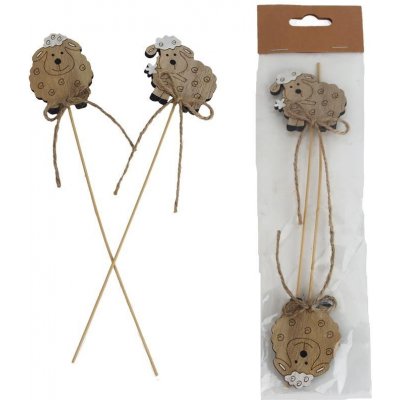 Zápich ovečka, 2 ks D6853 – Zboží Dáma