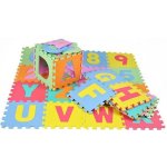 Teddies Pěnové puzzle abeceda a čísla mix barev 36ks 15x15x1cm – Zboží Mobilmania