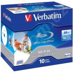 Verbatim BD-R DL 50GB 6x, printable, jewel, 10ks (43736) – Hledejceny.cz