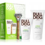 Bulldog Expert Original Moisturizer hydratační krém na obličej pro muže 100 ml + Original Shave Gel gel na holení 175 ml + holicí strojek dárková sada – Zboží Mobilmania