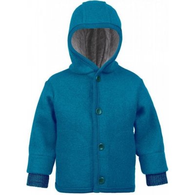 Disana kabátek vlněný s kapucí modrý – Zboží Mobilmania
