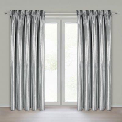 EUROFIRANY ZATEMŇOVACÍ ZÁVĚS NA PÁSCE CAMERON 140X270 CM STŘÍBRNÁ – Hledejceny.cz