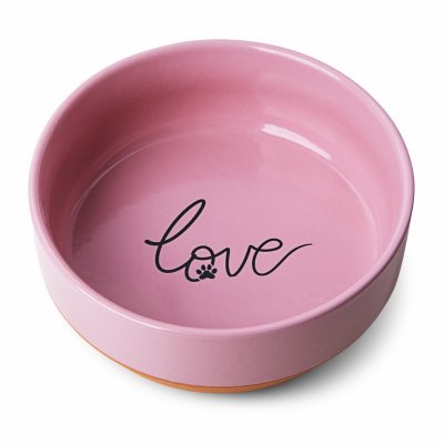 JK ANIMALS keramická miska YUMMY LOVE pro psy růžová 16,5 cm 850 ml – Hledejceny.cz