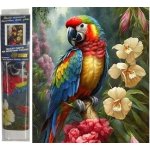 NORIMPEX Diamantové malování Papoušek Ara 30 x 40 cm – Zbozi.Blesk.cz
