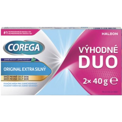 Corega Fixačný krém Extra silný 2 x 40 g – Hledejceny.cz