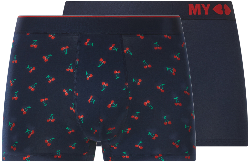 esmara Men 2 kusy třešně navy modrá