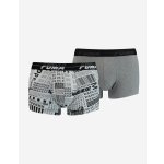 Puma pánské boxerky Activism Aop Trunk 2-pack Black & White – Hledejceny.cz