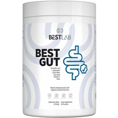 BestLab BestGut Vláknina a L-glutamin 300 g – Hledejceny.cz