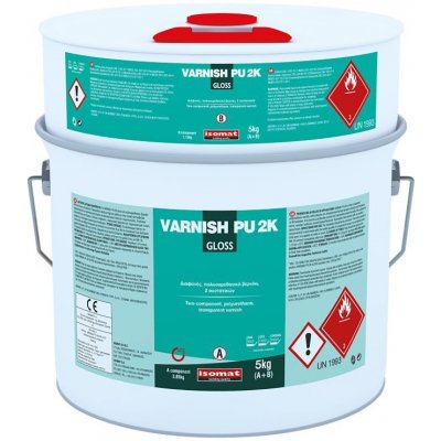 ISOMAT VARNISH-PU 2K Dvousložkový polyuretanový ochranný lak, glos/lesk, transparentní, 1 kg – Zbozi.Blesk.cz