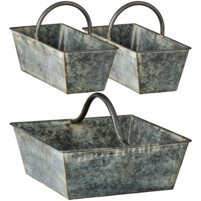 Kovový košík s uchy Ib Laursen URBAN GARDEN SET/3ks – Hledejceny.cz