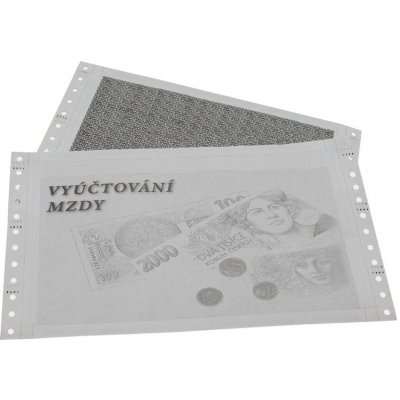 Tabelační papír 250mm/1+2/1000ks/6" mzdová obálka – Hledejceny.cz