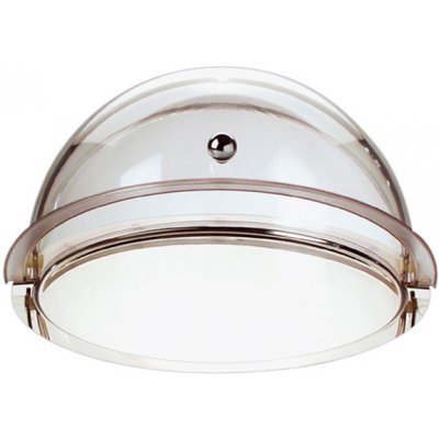 APS Servírovací tác s poklopem roll-top průměr 380 mm 09080 inox průhledná – Zboží Dáma