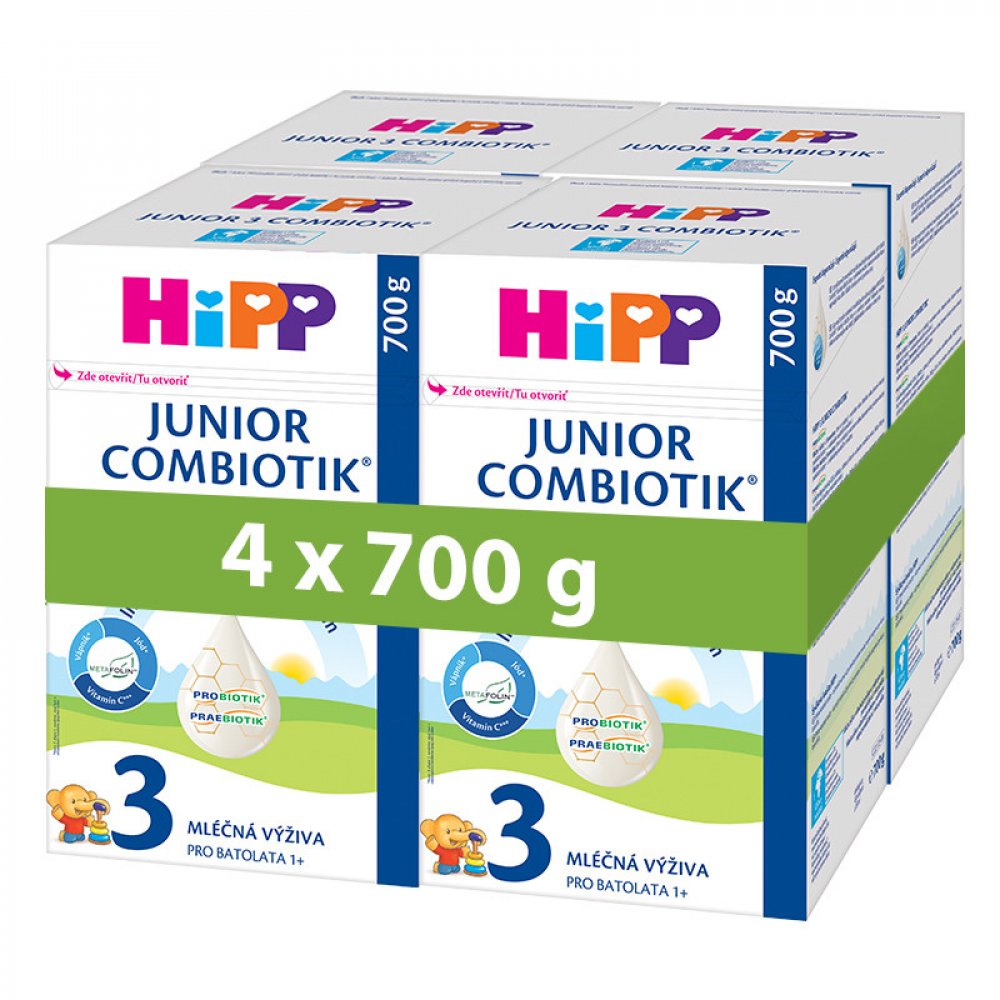 HiPP 3 Junior Combiotik 4 x 700 g | Srovnanicen.cz
