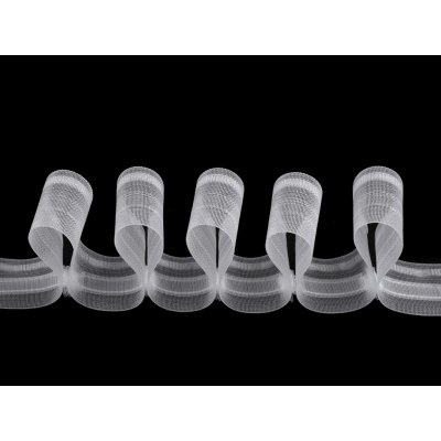 Záclonovka vlna / vlnitá šíře 50 mm Varianta: transparent, Balení: 1 m – Hledejceny.cz