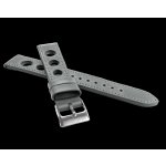 Lavvu Perforovaný šedý prošitý vintage z luxusní kůže Top Grain – Zboží Dáma