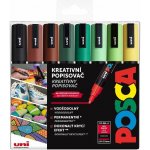 Uni Posca PC-5M 1,8 2,5 mm Earth mix zemitých tónů 8 ks – Zboží Živě