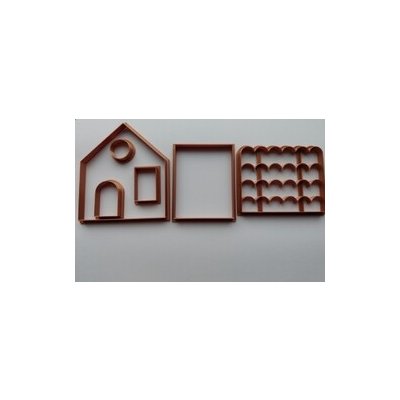 Vykrajovátka - Perníková chaloupka s ozdobnou střechou / sada – Sleviste.cz
