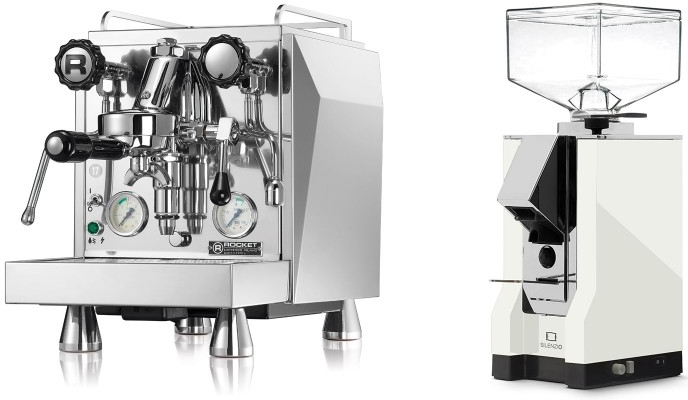Set Rocket Espresso Giotto Cronometro V + Eureka Mignon Silenzio