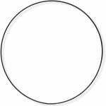 Lepaso Kruh kov 40cm černá 527889 – Hledejceny.cz