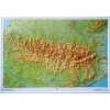 Nástěnné mapy IGN Pyreneje - plastická mapa 80 x 113 cm