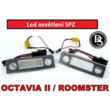 Škoda Octavia II 08-13 / Roomster 06-10 LED osvětlení SPZ