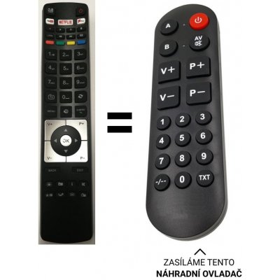 Dálkový ovladač Senior Telefunken D43F287N4CW, D43F470J4CW, D48F282N4CW, D48F287M4CW, D49F279N3CW – Zboží Živě