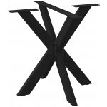 Omaxi Noha jídelního stolu ve tvaru pavouka černá 85 x 85 x 72-73 cm ocel 317803 – Zboží Dáma