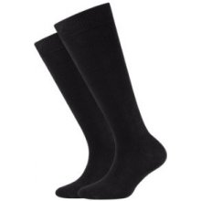 Camano Ponožky Child ren ca-soft kneehigh organic 2-pack black