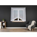 Dekorační oblouková krátká záclona na žabky STEFANIA 160 bílá 300x160 cm MyBestHome – Hledejceny.cz
