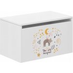 Globis úložný box s kočičkou a hvězdami 40x40x69 cm