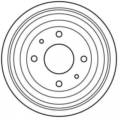 Brzdový buben TRW DB4058 - FORD ESCORT 80-90, EXPRESS – Hledejceny.cz
