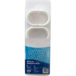 Aqualine Kroužky na sprchový závěs 12 ks, plast, bílá, 23036 – Hledejceny.cz